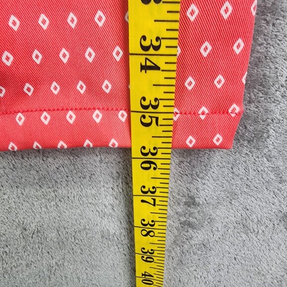 Women's Rafaella Comfort Red Diamond Print Pants Stretch Size 10 - Picture 12 of 13